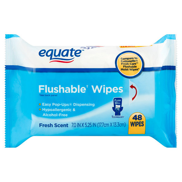 equate™ Fresh Scent Flushable Wipes Reviews 2019