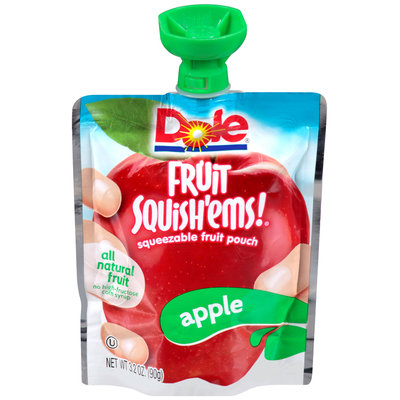 Dole Fruit Squish'ems! Apple Squeezable Fruit Pouch