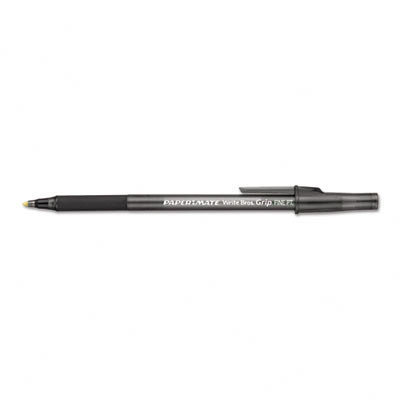 Paper-mate Write Bros Grip Ballpoint Stick Pen, Blue Ink, Fine, Dozen