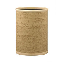 Kraftwarea ¢ Natural Cork 14-Inch Oval Waste Basket