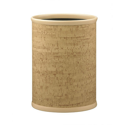Kraftwarea ¢ Natural Cork 14-Inch Oval Waste Basket