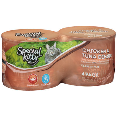 Special Kitty™ Chicken & Tuna Dinner Wet Cat Food 4-5.5 oz. Cans