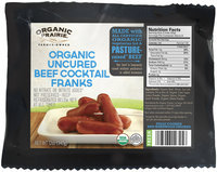 Organic Prairie® Fresh Organic Uncured Beef Cocktail Franks 12 oz. Pack