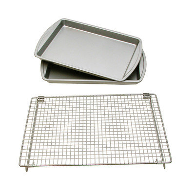 Lcm Home Fashions, Inc. 3 Piece Baking Sheet Set with Rack