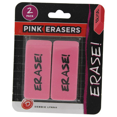 Debbie Lynn Pink Erasers 2 Count