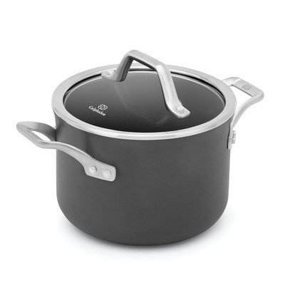 Calphalon Signature 4-qt. Hard-Anodized Nonstick Aluminum Soup Pot (Gray)