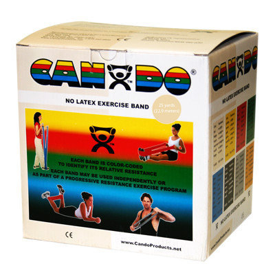 CanDo 10-5630 Latex Free Exercise Band 25 Yard Roll Tan XX-Light