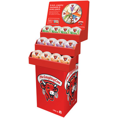 The Laughing Cow® Creamy Swiss Light Cheese/Creamy Swiss Garlic & Herb Cheese/Creamy Queso Fresco Chipotle Cheese Shipper
