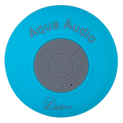 Zadro Aqua Audio Water Resistant Bluetooth Speaker Color: Blue
