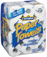 Springfield Value Pack 12 Rolls Paper Towels
