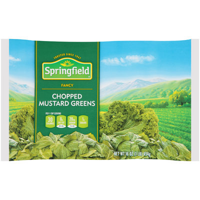 Springfield® Fancy Chopped Mustard Greens 16 oz. Bag