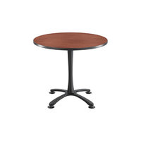 Safco(R) Cha-Cha X-Base Sitting-Height Table, Gray/Black