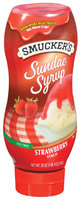 Smucker's Strawberry Fat Free Toppings Sundae Syrup 20 Oz Squeeze Bottle