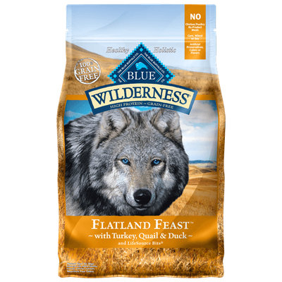 THE BLUE BUFFALO CO. BLUE™ Wilderness® Flatland Feast™ with Turkey, Quail & Duck Grain-Free Dry Dog Food