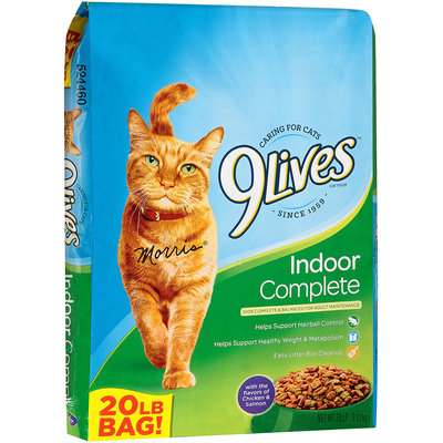 9Lives Indoor Complete Dry Cat Food, 20-Pound