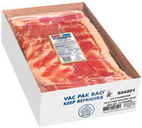 Plumrose Platter Style Food Service Bacon 15 Lb Box