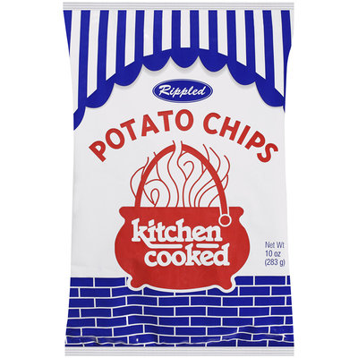 Rippled Kitchen Cooked Potato Chips 10 oz Bag
