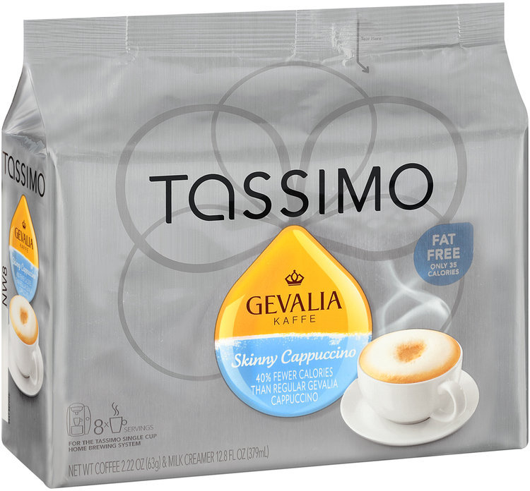 Tassimo Gevalia Skinny Cappuccino Coffee & Milk Creamer T Discs 8 ct Bag Reviews 2019