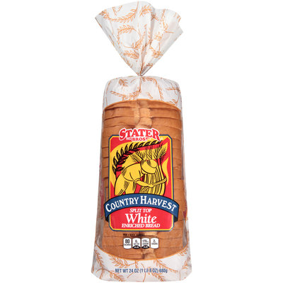Stater Bros.® Country Harvest Split Top White Bread 24 oz. Bag