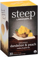 Steep by Bigelow® Organic Dandelion & Peach Rooibos & Green Tea 20 ct. Bags