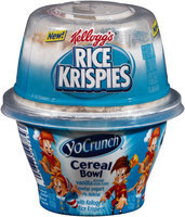 Yocrunch® Cereal Bowl Vanilla with Kellogs Rice Krispies Lowfat Yogurt 4.7 oz. Cup