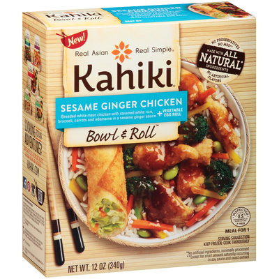 Kahiki® Sesame Ginger Chicken Bowl & Roll Meal for 1 12 oz. Box