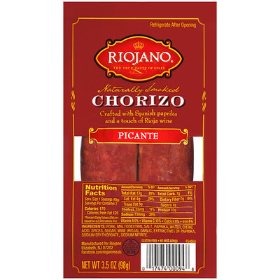 Riojano® Picante Chorizo 3.5 oz. Pack