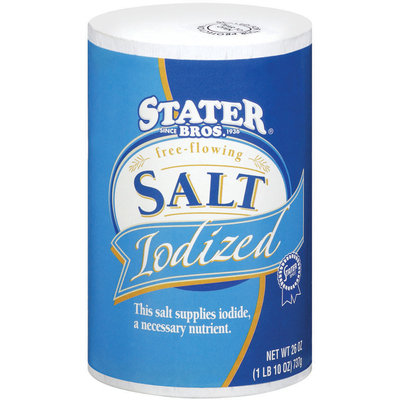Stater Bros. Free-Flowing Iodized Salt 26 Oz Box
