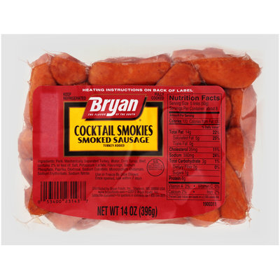 Bryan® Cocktail Smokies Smoked Sausage 14 oz. Pack
