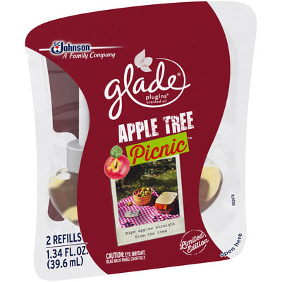 Glade® PlugIns® Apple Tree Picnic™ Scented Oil Air Freshener Refills 2 ct Pack