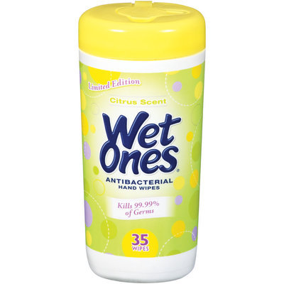 Wet Ones® Citrus Scent Antibacterial Hand Wipes 35 ct