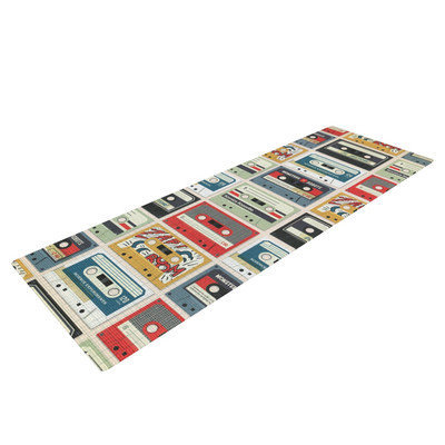 Kess Inhouse Retro Tape by Heidi Jennings Yoga Mat