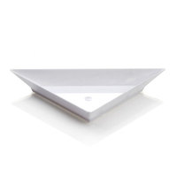 Restaurantware Triangolo Mini Appetizer Plate (100 Count) Color: White