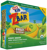 Clif Kid® Z Bar Organic Keen Green Fruit & Veggie