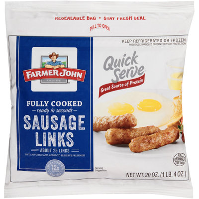 Farmer John® Quick Serve™ Sausage Links 20 oz. Bag