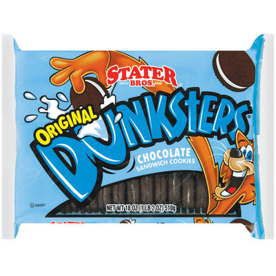 Stater Bros. Chocolate Sandwich Original Cookies 18 Oz Tray