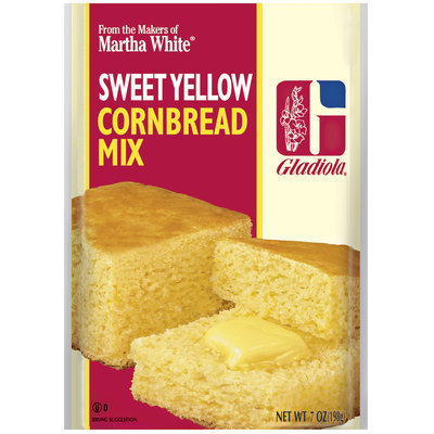 Martha White Gladiola Sweet Yellow Cornbread Mix 7 oz. Packet