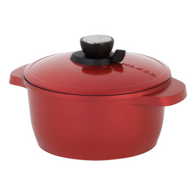 Maker Homeware SmartSteam 3 QT Classic Cookware Color: Red