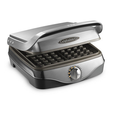 Calphalon No Peek Stainless Steel Waffle Maker