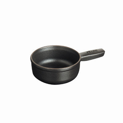 Staub Mini 12 oz. Cheese Fondue Pot in Black Matte