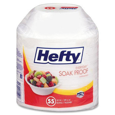PACTIV CORPORATION D22155 Soak Proof Bowls 20oz 55/PK White