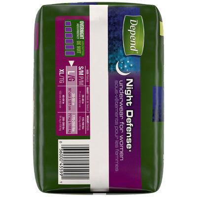Depend® for Women Night Defense Overnight Absorbency Underwear L 14 ct Pack