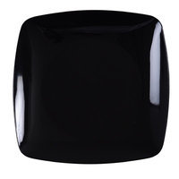 Fineline Settings, Inc Renaissance 5.5 Rounded Square China-Like Plates (Case of 120), Black