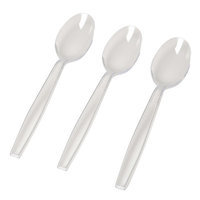 Fineline Settings, Inc Flairware Heavy Duty Box Bulk Disposable Plastic Spoon (1000/Case), Clear