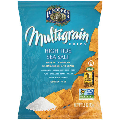 Lundberg® High Tide Sea Salt Multigrain Chips 1.5 oz. Bag