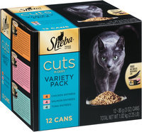 Sheba® Cuts in Gravy Variety Pack 12-3 oz. Cans