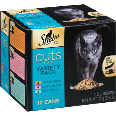 Sheba® Cuts in Gravy Variety Pack 12-3 oz. Cans