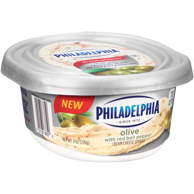 Philadelphia Olive with Red Bell Peppers Cream Cheese Spread