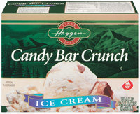 Haggen Candy Bar Crunch Ice Cream .5 Gal Carton