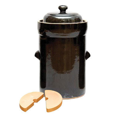 Tsm Products Fermentation Crock with Lid Size: 40L